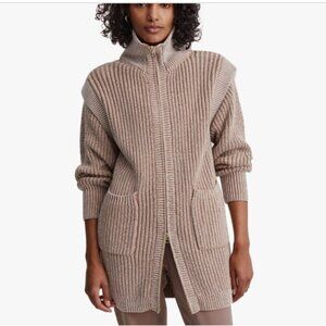 Varley Tori Chunky Knit Jacket, Oversized, Size XS